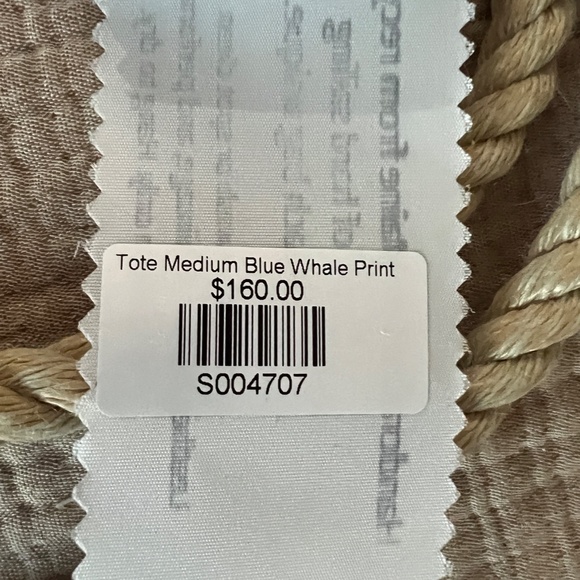 Sea Bags Medium Blue Whale Print Tote with Cell Phone Pocket Product #S004707 - Picture 8 of 8